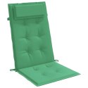 Poduszki na krzesła z wysokim oparciem, 2 szt., zielone Lumarko!
