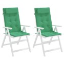Poduszki na krzesła z wysokim oparciem, 2 szt., zielone Lumarko!