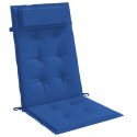 Poduszki na krzesła z wysokim oparciem, 4 szt, błękit królewski Lumarko!