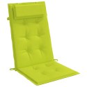 VidaXL Poduszki na krzesła z wysokim oparciem, 4 szt., jasnozielone