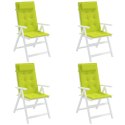 Poduszki na krzesła z wysokim oparciem, 4 szt., jasnozielone Lumarko!