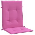 Poduszki na krzesła z niskim oparciem, 4 szt., różowe, tkanina Lumarko!