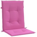 Poduszki na krzesła z niskim oparciem, 6 szt., różowe, tkanina Lumarko!