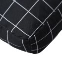 Poduszki na palety, 3 szt., czarne w kratę, tkanina Oxford Lumarko!