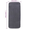 VidaXL Ręczniki plażowe, 2 szt., antracytowe, 60x135 cm, 400 g/m²
