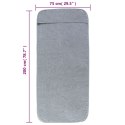 VidaXL Ręczniki plażowe, 2 szt., szare, 75x200 cm, tkanina, 400 g/m²