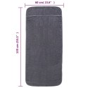 VidaXL Ręczniki plażowe, 4 szt., antracytowe, 60x135 cm, 400 g/m²