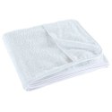 VidaXL Ręczniki plażowe, 4 szt., białe, 60x135 cm, tkanina, 400 g/m²