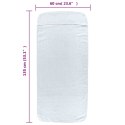Ręczniki plażowe, 4 szt., białe, 60x135 cm, tkanina, 400 g/m² Lumarko!