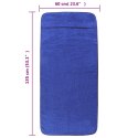 VidaXL Ręczniki plażowe, 4 szt., niebieskie, 60x135 cm, 400 g/m²