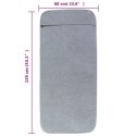 VidaXL Ręczniki plażowe, 6 szt., szare, 60x135 cm, tkanina, 400 g/m²
