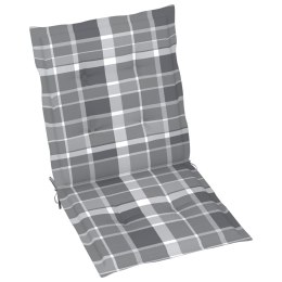 VidaXL Poduszki na krzesła ogrodowe, 4 szt., szare, 100x50x3 cm