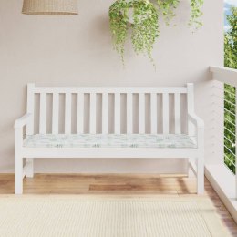 Poduszka na ławkę ogrodową, wzór w liście, 150x50x3 cm, tkanina Lumarko!