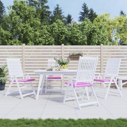 VidaXL Poduszki na krzesła ogrodowe, 4 szt., różowe, 50x50x3 cm