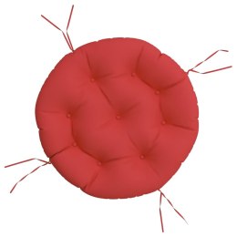 VidaXL Okrągła poduszka, czerwona, Ø 60 x11 cm, tkanina Oxford