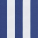 VidaXL Poduszki na palety, 3 szt., biało-niebieskie paski, tkanina