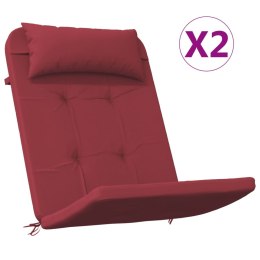 Poduszki na krzesła Adirondack, 2 szt., winna czerwień, Oxford Lumarko!