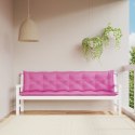 VidaXL Poduszki na ławki ogrodowe, 2 szt., różowe, 200x50x7 cm