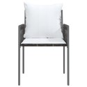 Krzesła ogrodowe z poduszkami, 6 szt., brązowe, 54x61x83 cm Lumarko!