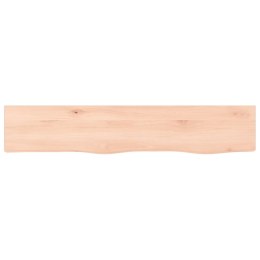 Półka, 100x20x4 cm, surowe lite drewno dębowe Lumarko!