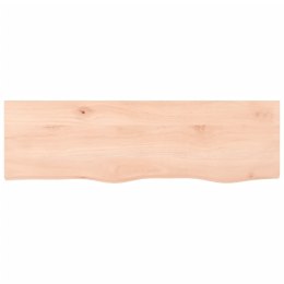Półka, 100x30x6 cm, surowe lite drewno dębowe Lumarko!