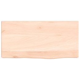 Półka, 40x20x6 cm, surowe lite drewno dębowe Lumarko!