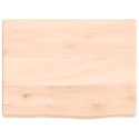 VidaXL Półka, 40x30x4 cm, surowe lite drewno dębowe