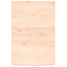Półka, 40x60x2 cm, surowe lite drewno dębowe Lumarko!