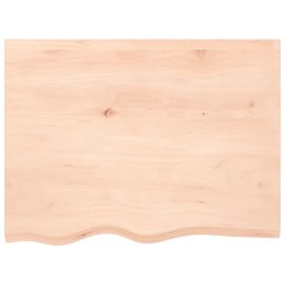 Półka, 80x60x2 cm, surowe lite drewno dębowe Lumarko!