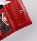 Mały, skórzany portfel damski z systemem RFID Protect — Peterson Lumarko!