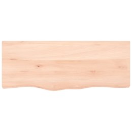 Półka, 100x40x4 cm, surowe lite drewno dębowe Lumarko!