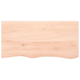 Półka, 100x50x4 cm, surowe lite drewno dębowe Lumarko!