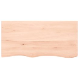 Półka, 100x50x6 cm, surowe lite drewno dębowe Lumarko!