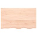 VidaXL Półka, 100x60x2 cm, surowe lite drewno dębowe