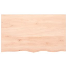 VidaXL Półka, 100x60x4 cm, surowe lite drewno dębowe
