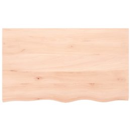 VidaXL Półka, 100x60x6 cm, surowe lite drewno dębowe