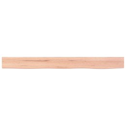 Półka, jasnobrązowa, 100x10x4cm, lakierowane lite drewno dębowe Lumarko!