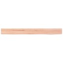 Półka, jasnobrązowa, 100x10x6cm, lakierowane lite drewno dębowe Lumarko!