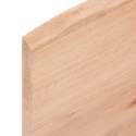 VidaXL Półka, jasnobrązowa, 100x40x2cm, lakierowane lite drewno dębowe