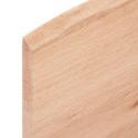 VidaXL Półka, jasnobrązowa, 100x60x2cm, lakierowane lite drewno dębowe