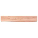 Półka, jasnobrązowa, 60x10x6 cm, lakierowane lite drewno dębowe Lumarko!