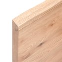 Półka, jasnobrązowa, 60x30x4 cm, lakierowane lite drewno dębowe Lumarko!