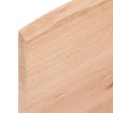 VidaXL Półka, jasnobrązowa, 60x50x2 cm, lakierowane lite drewno dębowe