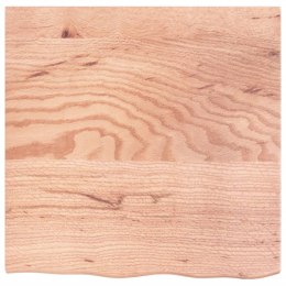 Półka, jasnobrązowa, 60x60x2 cm, lakierowane lite drewno dębowe Lumarko!
