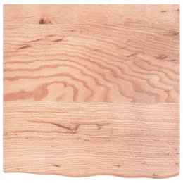Półka, jasnobrązowa, 60x60x4 cm, lakierowane lite drewno dębowe Lumarko!