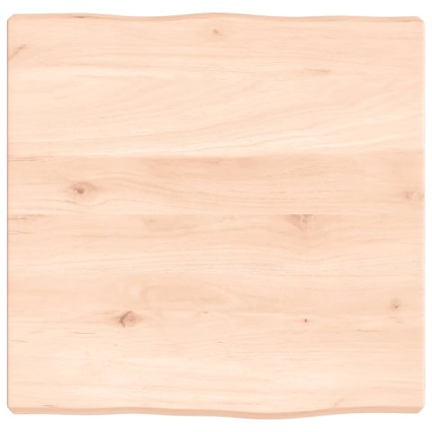 Blat biurka, 40x40x4 cm, surowe lite drewno dębowe Lumarko!
