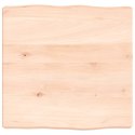 Blat biurka, 40x40x6 cm, surowe lite drewno dębowe Lumarko!