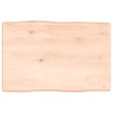 VidaXL Blat biurka, 60x40x4 cm, surowe lite drewno dębowe