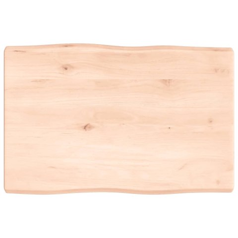 VidaXL Blat biurka, 60x40x4 cm, surowe lite drewno dębowe