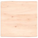 Blat biurka, 60x60x6 cm, surowe lite drewno dębowe Lumarko!
